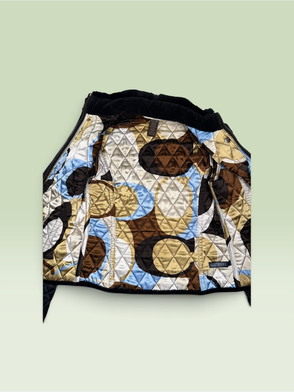 Coach Diamond Quilted Rabbit Fur - Picture 9 of 10
